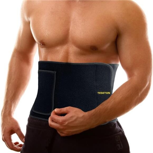 Waist Trimmer for Women Men-Sweat Band Waist Trainer for Women Lower Belly Fat